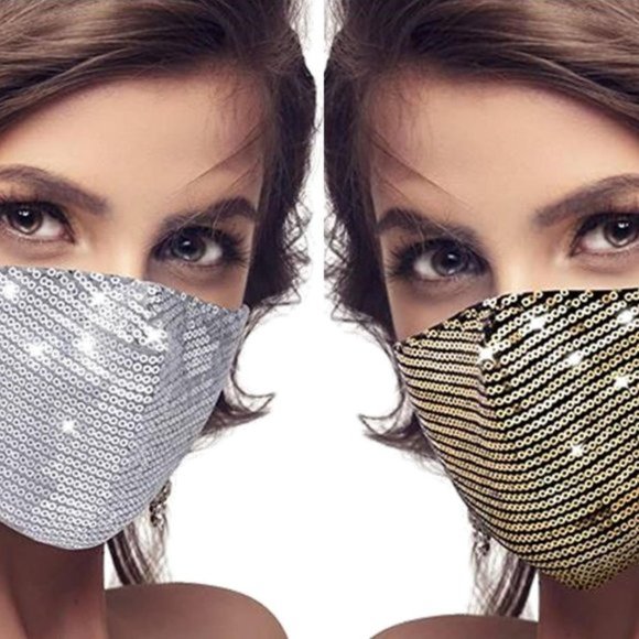 Sequin Face Masks - Picture 1 of 3